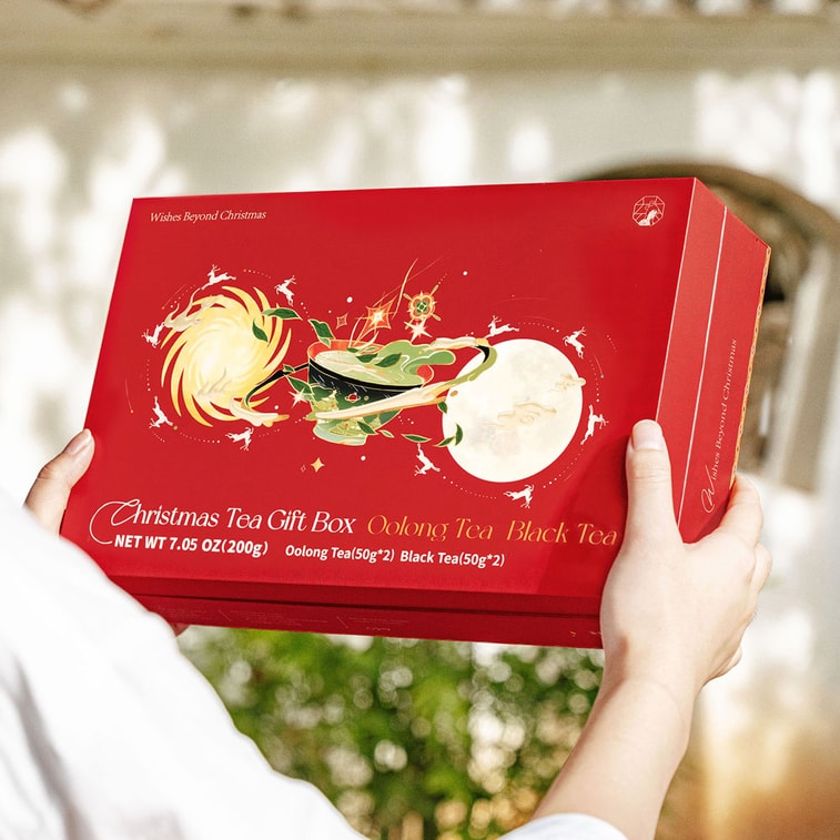茶眼月下クリスマスティーギフトセット ウーロン茶200g＋セイロン紅茶（小箱4個） 4