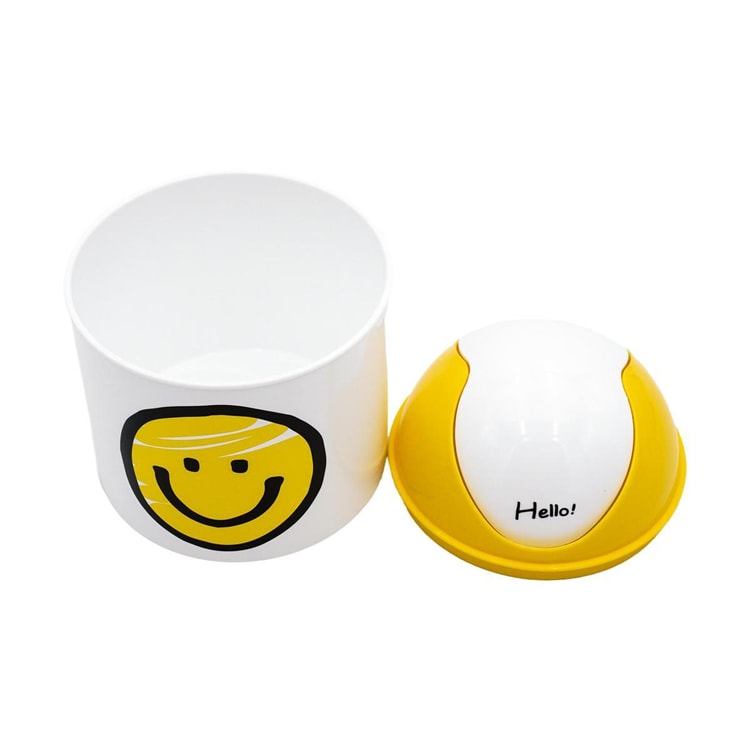 HELLO HOME Smile ミニ ダストボックス ゴミ箱 車や机用 ホワイト