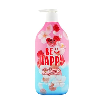 韩国爱茉莉HAPPYBATH 甜蜜微笑果香沐浴露-车厘子&树莓香 900g