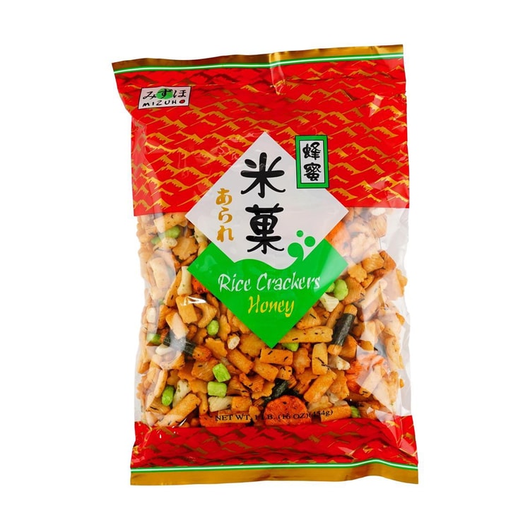 MIZUHO Honey Arare Mixed Rice Crackers, 16 oz - Yami.com
