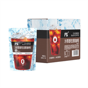 Cold Brew Ready-to-drink Black Coffee Liquid, 0 Sugar, 0 Fat, Classic Iced Americano Instant, Genuine Product, Tear-off Bag, 200ml*10 Sachets.