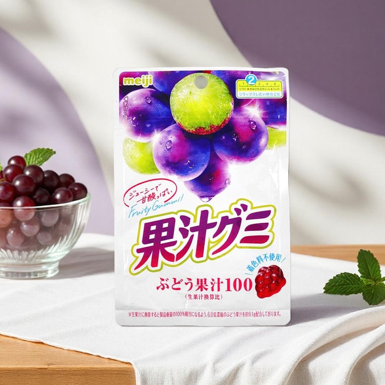 グミ 明治 果汁グミぶどう51g - Yami