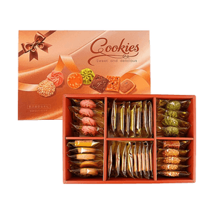 다양한 쿠키 선물 세트 10.58 oz【말차, 코코아, 몬토스, 견과류, 건포도, 귀리, 커피, 장미 맛】