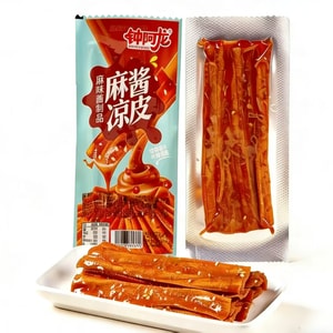Large portion of [Internet celebrity sesame paste vegetarian beef tendon spicy strip] sweet and spicy small noodle gluten nostalgia snack 32g*5