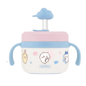 【中国直邮】 日本 CHIIKAWA 膳魔师联名 儿童餐具保温碗防烫防摔可爱萌物超长保温饭盒一个装 内含可拆卸PPSU过滤器