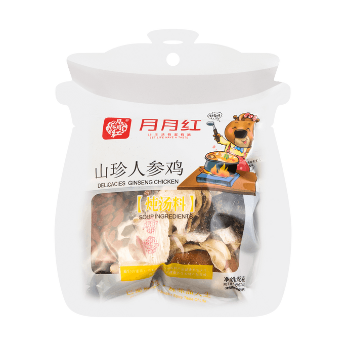 Ingrédients pour soupe de poulet au ginseng Délicatesses, 158 g