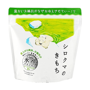 日本GPP Kimochi 冰凉浴盐L 青柠香清凉舒爽入浴剂泡澡盐 北极熊 300g