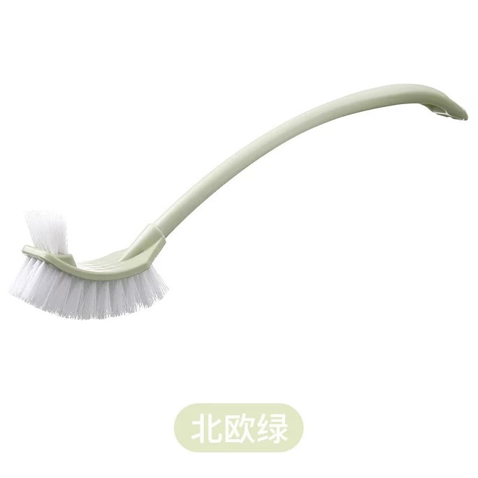 준만백화점 가정용 욕실 롱핸들 청소 브러시 ​​펀치 없음 그린 1개