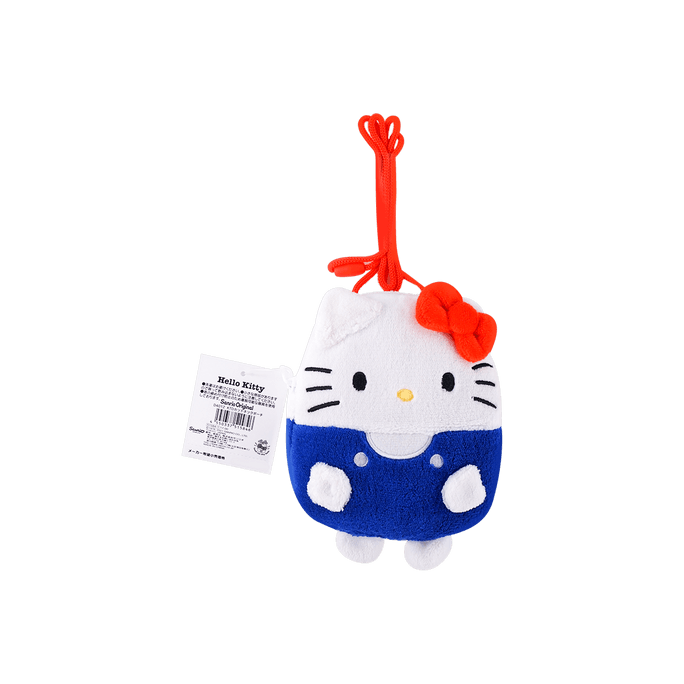 日本SANRIO三丽鸥 Hello Kitty凯蒂猫 造型颈袋 挂脖式斜挎链条包