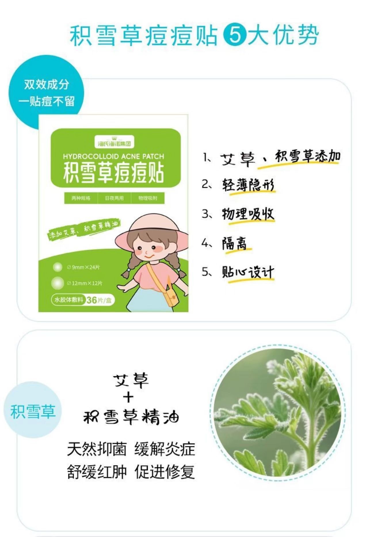 Gotu Kola  Acne Stick 36 Pcs