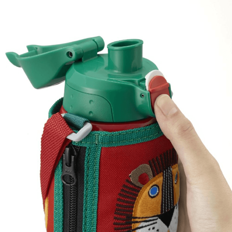 Stainless steel vacuum bottle with lion embroidery 600ml 10