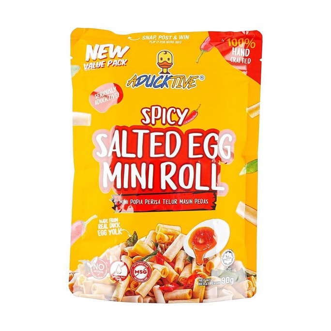 Spicy Salted Egg Mini Roll,3.17 oz