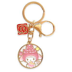 【日本直送品】サンリオ 2025年 蛇年 幹枝シリーズ メタルキーホルダー メロディ