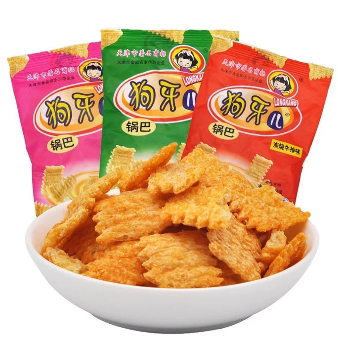 【中国直邮】 狗牙儿 锅巴25g*3包