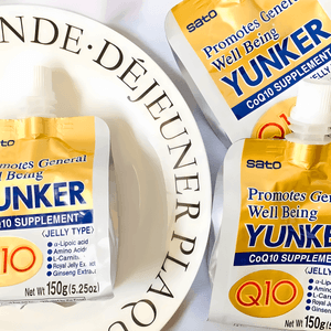 日本SATO佐藤 YUNKER 辅酶Q10果冻饮料 缓解心脏不适 荔枝味 150g 林志玲推荐【熬夜神器】