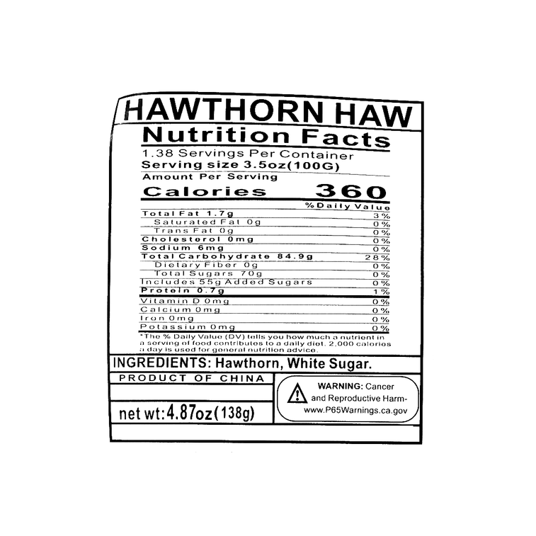 Hawthorn Candy Fruit Leather Sticks, 4.87 oz 4