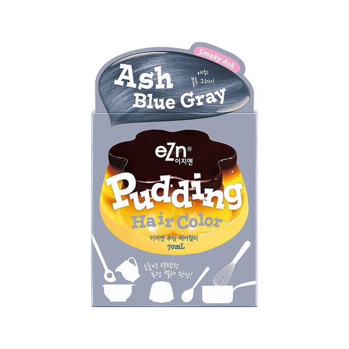 eZn Ash Blue Gray Pudding Hair Color 140ml