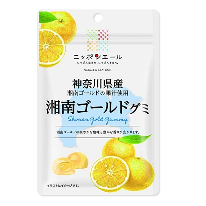 【日本直邮】日本全国农协 各地巡回 纯天然果酱 神奈川县产黄金橙子果汁软糖 40g