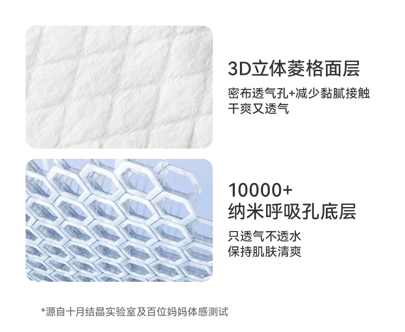 十月结晶 防溢乳垫超薄一次性溢乳垫哺乳期防漏奶垫透气乳贴夏季 100片