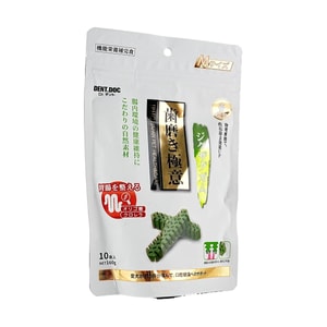 Dr. Dent Pet Dental Chews, Teeth Cleaning Treats, Seaweed + Fructooligosaccharides Gut Health Maintenance, 10 Pieces