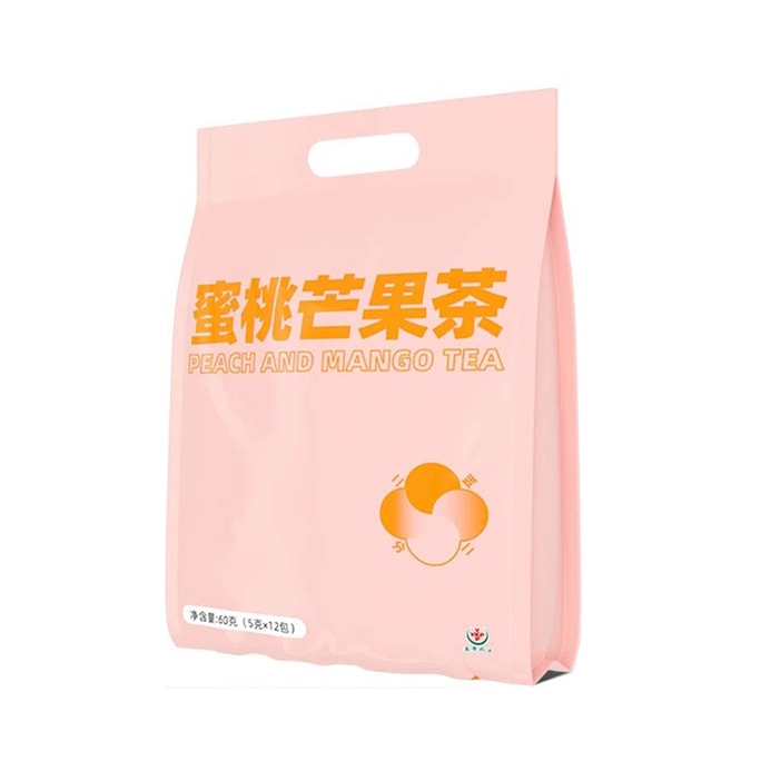  广药白云山 蜜桃芒果茶 5克*12包【果香浓郁 清新解渴】【0添加 喝得放心】【夏日解腻果茶 不爱喝水就喝它】
