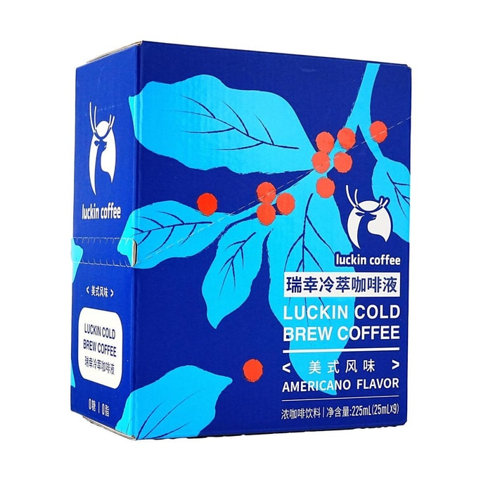 콜드브루 커피 액상 아메리카노 맛 9개 스틱 7.6 fl oz