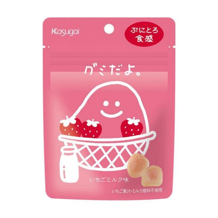 日本直送】春日井 ストロベリーミルク味グミ 60g - Yami