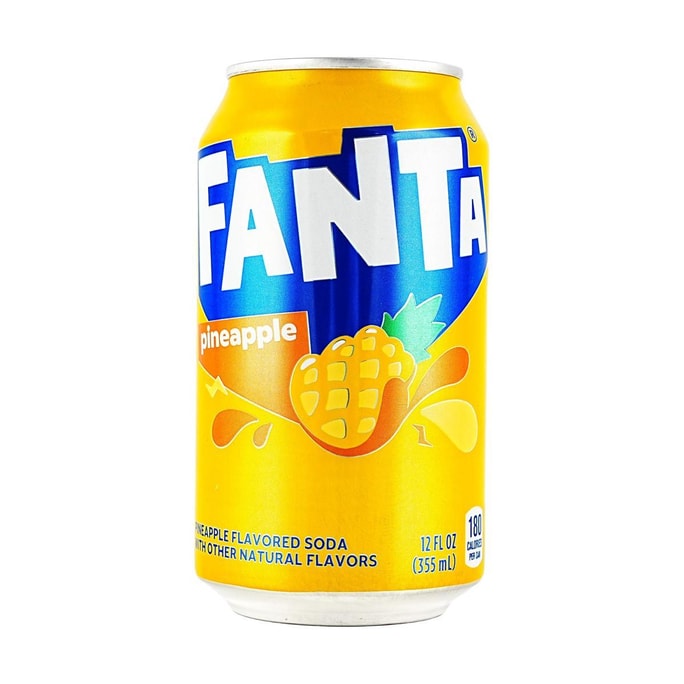 ファンタ ソーダ パイナップル味 12液量オンス【カフェインフリー】