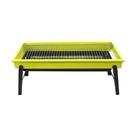 Open Happy BBQ Grill Foldable Barbecue Stove Green LS-021