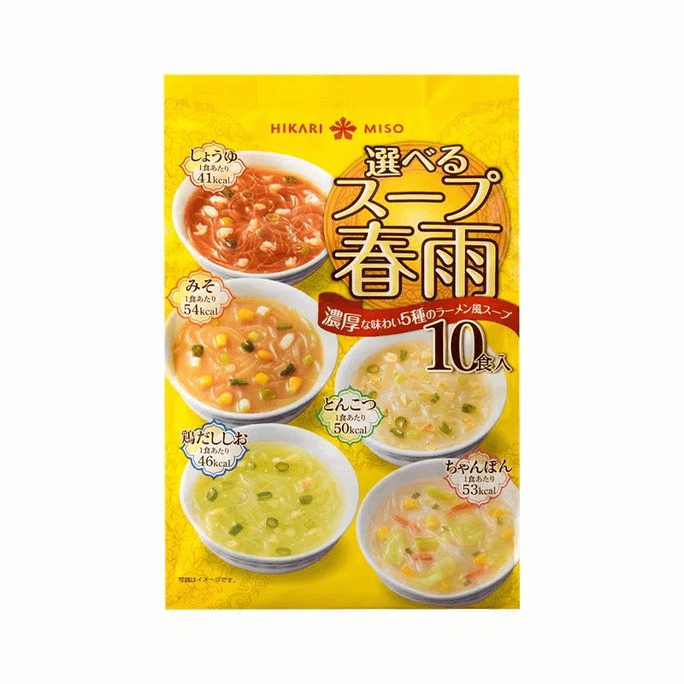 日本 日本その他 Hikari Miso 味噌アソートファン スープ【ラーメン味 10食分 (1袋)】