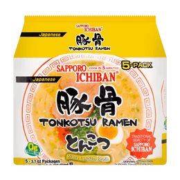 日本三洋食品 SAPPORO ICHIBAN 豚骨拉麵 5包入 520g
