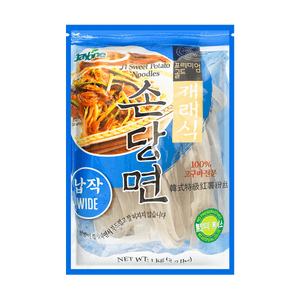 韩国JAYONE 宽红薯粉丝 宽口玻璃面条 番薯 1000g