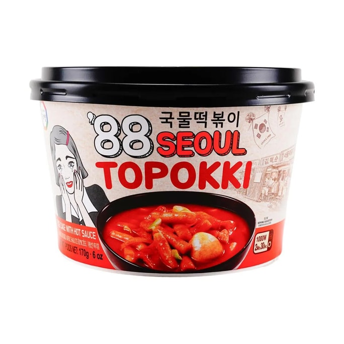 Rice Cake Tteokbboki with Hot Sauce 170g