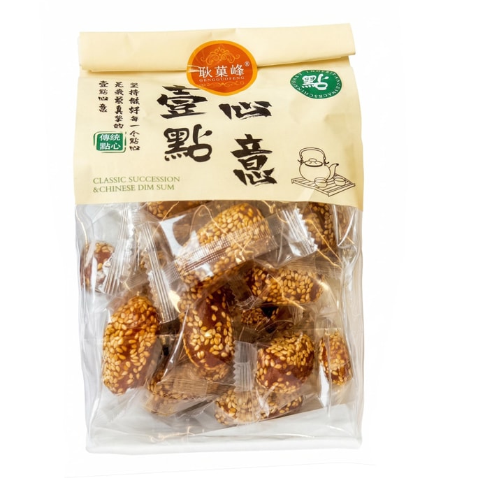 耿菓峰 软麻枣老式糕点 油果子甜食河南特产传统糕点果子 400g 【软糯香甜 芝麻香浓郁】【传统老式糕点】