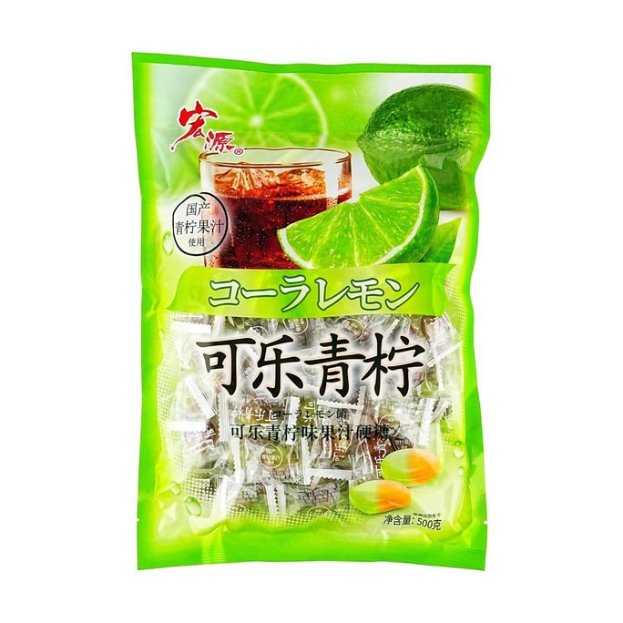 宏源 可乐青柠味果汁硬糖 500g