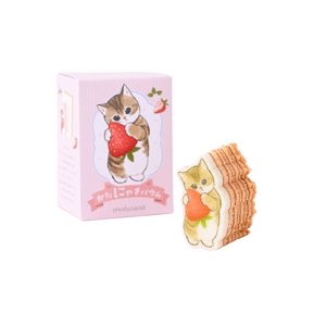Cat-Shaped Baumkuchen (Strawberry Flavor) - 1 piece