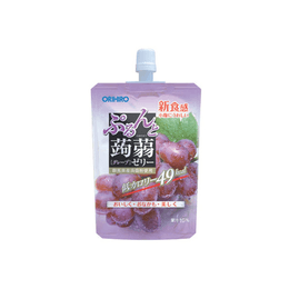 日本ORIHIRO 低卡纤体蒟蒻果冻 葡萄味 130g