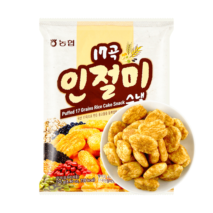 韩国NH 17谷物年糕块 膨化小方块薯片 125g                               