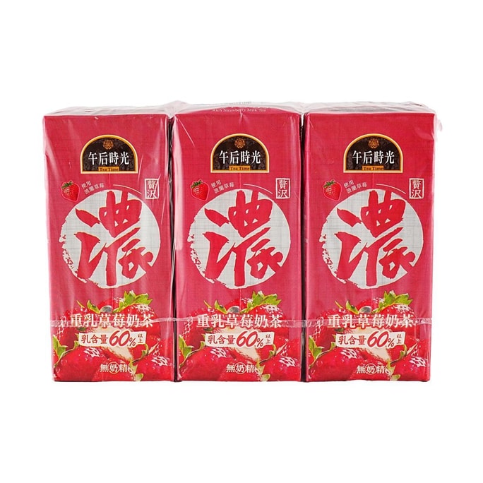 Rich Strawberry Milk Tea 11.16 fl oz*6pc