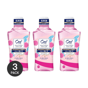 日本SUNSTAR Ora2 亮白淨色漱口水 #蜜桃薄荷 460ml *3【超值裝】