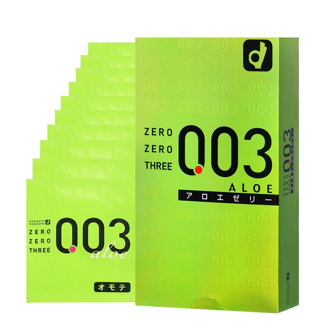 003 Very Thin Condoms Aloe 10pcs