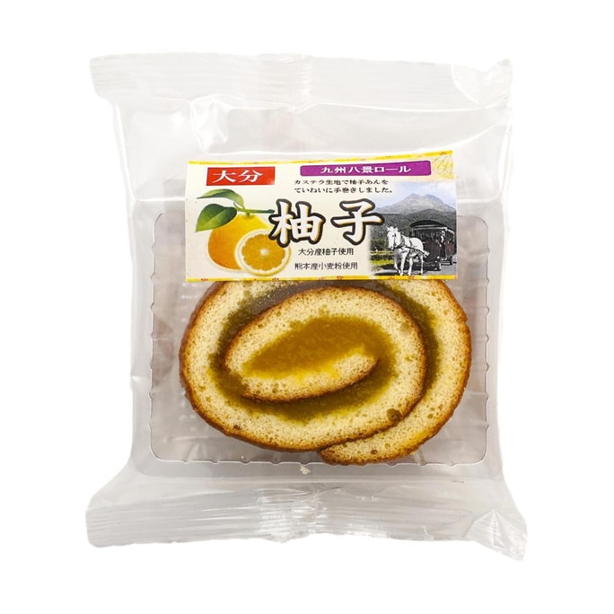 日本ISOPPUSEIKA伊索製果 大分縣柚子卷 日式蛋糕卷 35g