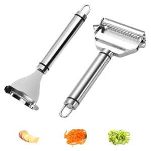 2X Stainless Steel Vegetable Peelers