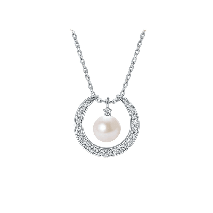 Yue Zhu Xiao Yu Necklace Women's Freshwater Pearl Pendant 13.9 * 14.7mm