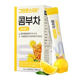 韩国 [Green Monster] 排毒康普茶 柠檬红茶 - 10 Packets * 0.17oz