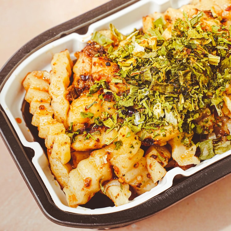YUMEI Self Heating Spicy Wolf's Tooth Potatoes - Flavorful Crinkle
