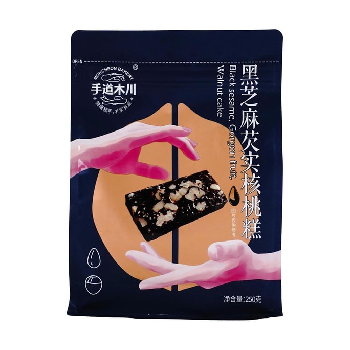 手道木川 黑芝麻芡實核桃蛋糕 250g
