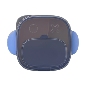 BEBETOUR寶寶密封輔食碗 外出便攜 附湯匙 馬耳他藍