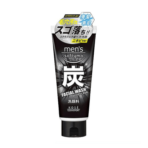 【日本直邮】KOSE高丝 softymo控油男士黑炭洗面奶 130g