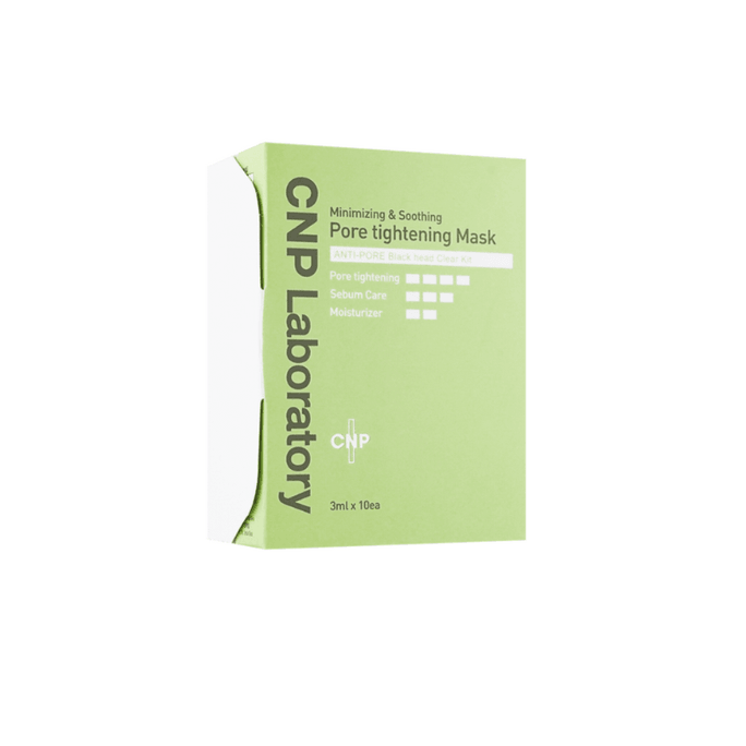 [홍콩 직배송] CNP 연구소 블랙헤드 제거 및 모공 수축 코팩 (한국산), 10세트 | 부드러운 각질 제거, 모공 축소, 리자치 추천
